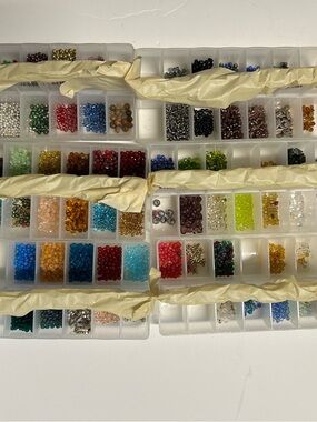 Assorted Jewelry-Making Supplies Kit – Black, Silver, Blue, Gold, Copper